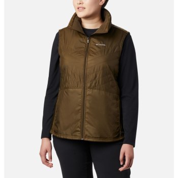 Columbia Ženske Prsluci - Mix It Around II Plus Size Maslinasto Zelene | DIGA-04687